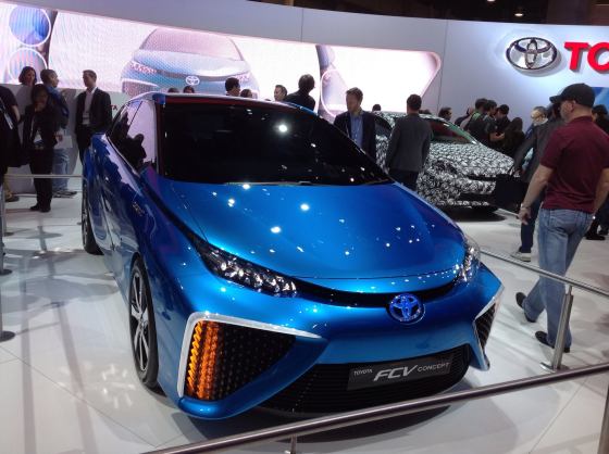 Toyota Fuel Cell Vehicle - hydrogen powered!